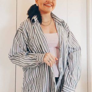 Vintage Oversized Button Down Shirt